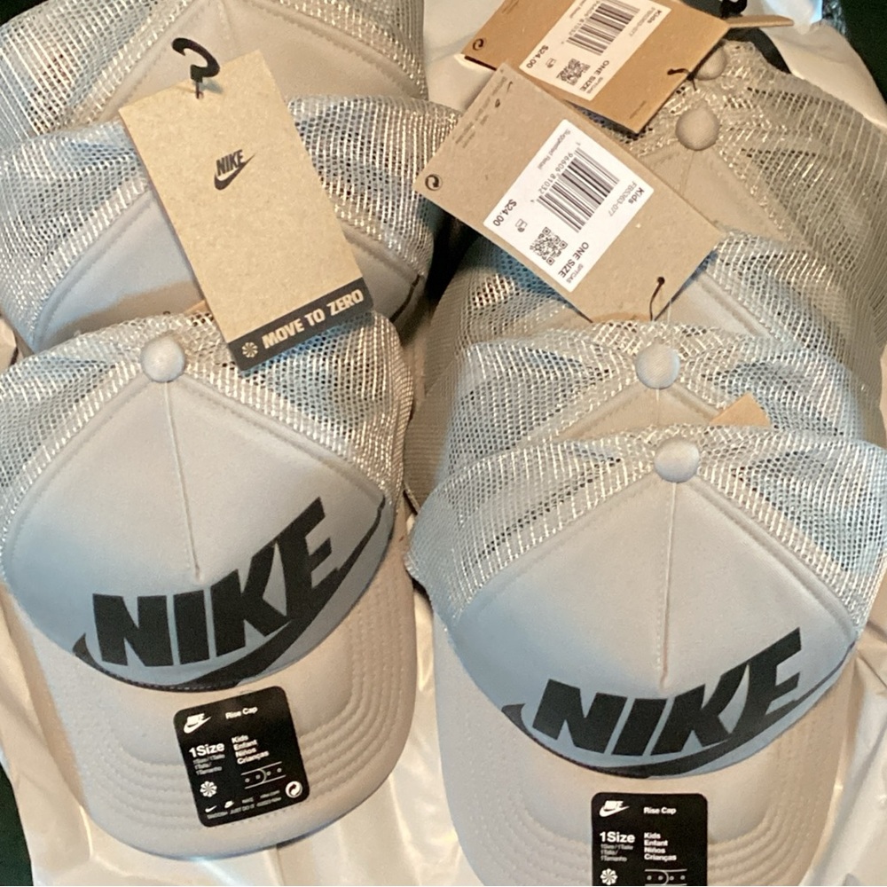 Nike Gray Adjustable Snapback Hat Iconic Design